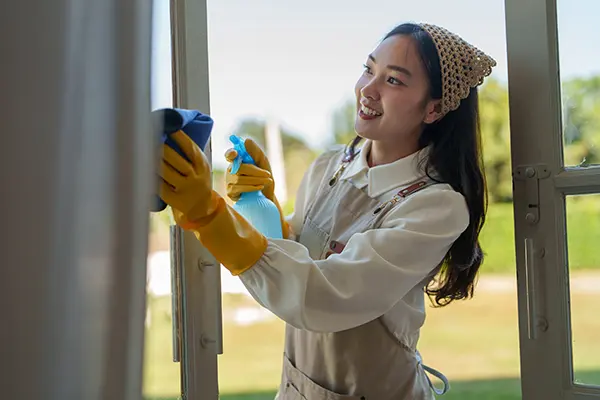 Cleaning a window