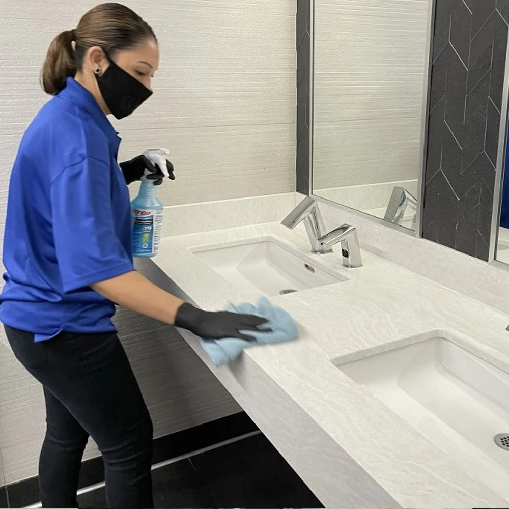 restroom cleaning